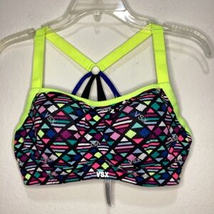 VSX Women's Multicolor Geometric Sport Bra